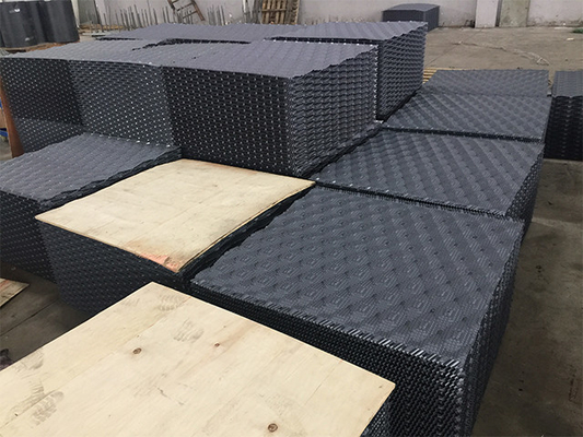 850X1000mm Soğutma Kulesi Dolgulu Hava Soğutma PVC Dolgu 0.32mm-0.6mm