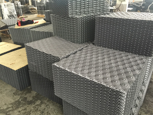 850X1000mm Soğutma Kulesi Dolgulu Hava Soğutma PVC Dolgu 0.32mm-0.6mm