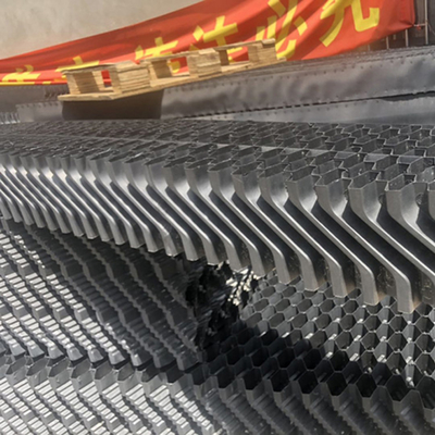 Soğutma kulesi için çapraz akış dalgası PVC sürüklenme giderici PVC FILL