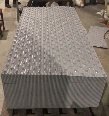 750X2000mm Sert PVC Soğutma Kulesi Doldurur CF750 Dolgu Medya Soğutma Kulesi