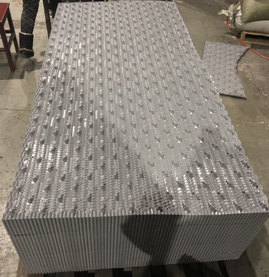 750X2000mm Sert PVC Soğutma Kulesi Doldurur CF750 Dolgu Medya Soğutma Kulesi